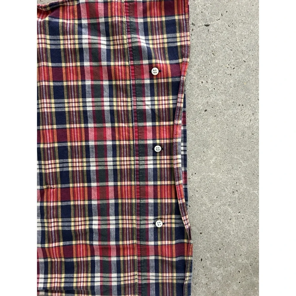 Vintage Ralph Lauren KENNEBUNKPORT Tartan Plaid Pillowcase VGUC